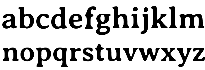 Averia Serif Libre Bold Font LOWERCASE