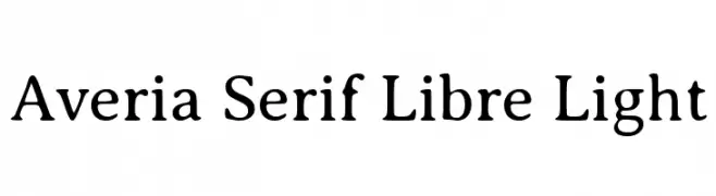 Averia Serif Libre Light  font caratteri gratis