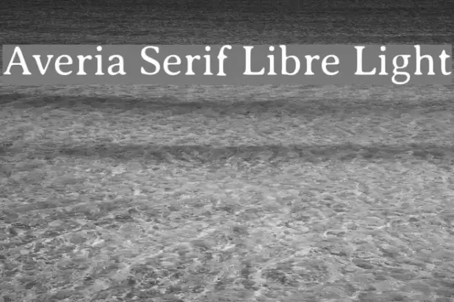 Averia Serif Libre Light  examples