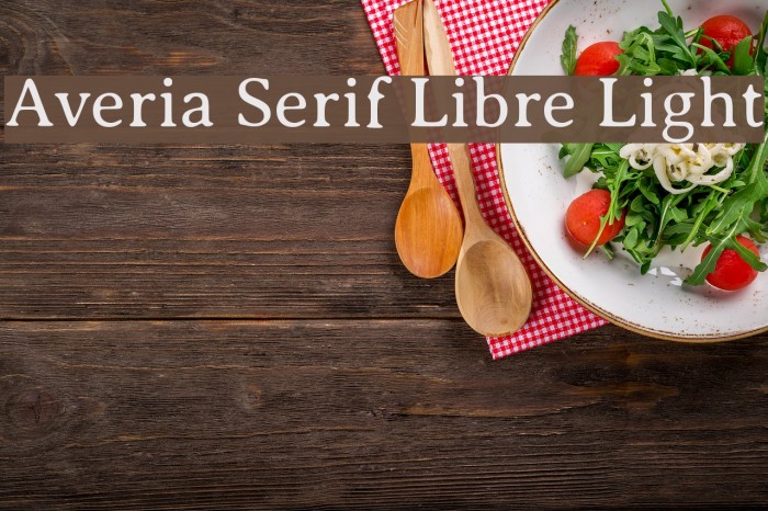 Averia Serif Libre Light फ़ॉन्ट examples