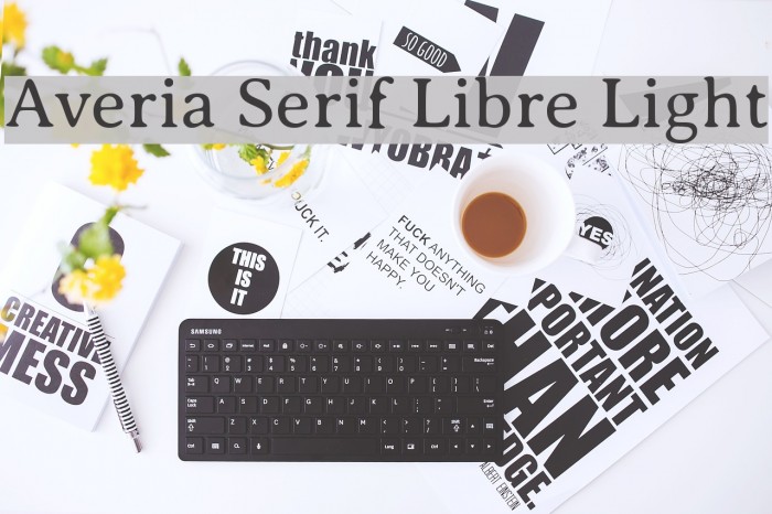 Averia Serif Libre Light फ़ॉन्ट examples