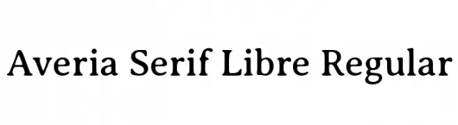 Averia Serif Libre Regular  تنزيل الخطوط