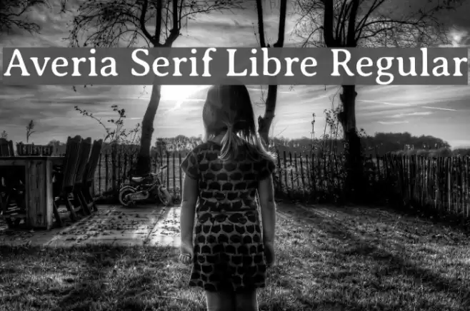 Averia Serif Libre Regular Polices examples