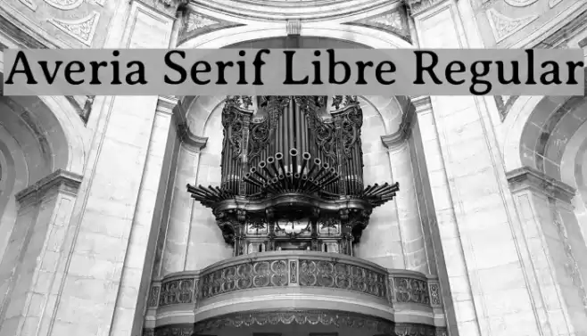 Averia Serif Libre Regular Polices examples