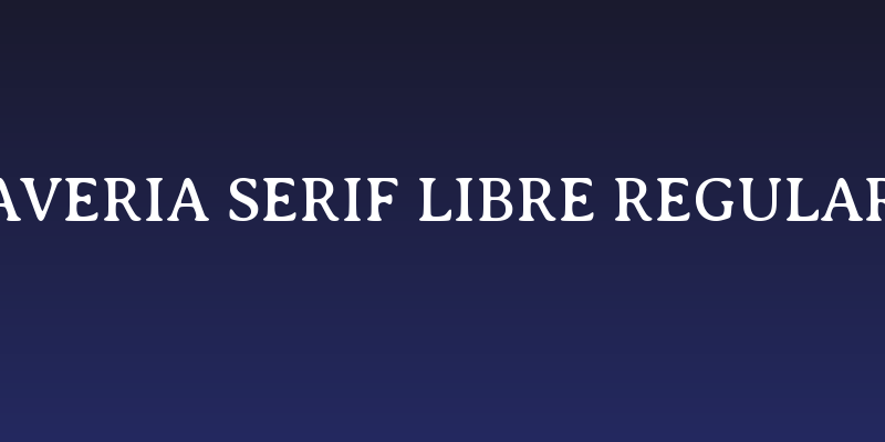 Averia Serif Libre Regular Social Header