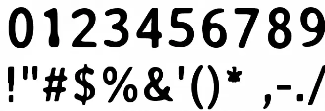 AveriaSans-Bold Font OTHER CHARS