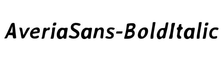AveriaSans-BoldItalic Font