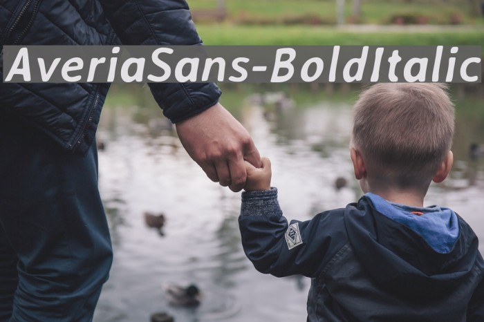 AveriaSans-BoldItalic Font examples