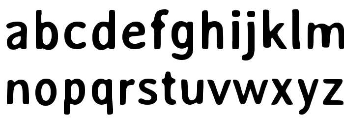 AveriaSans-Bold Font LOWERCASE