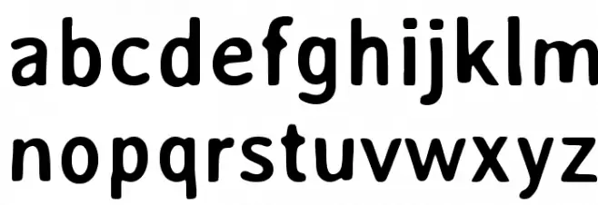 AveriaSans-Bold Schriftart Kleinbuchstaben