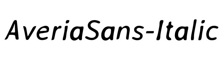 AveriaSans-Italic Font