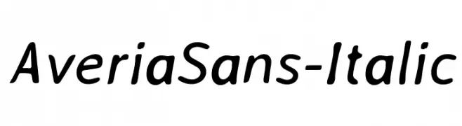 AveriaSans-Italic  Descarca Fonturi Gratis