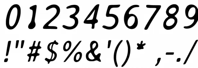 AveriaSans-Italic Font OTHER CHARS