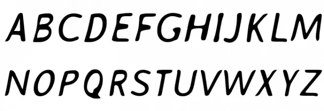 AveriaSans-Italic 字体 大写
