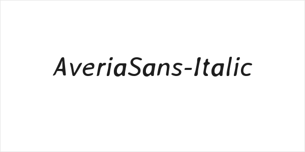 AveriaSans-Italic Logo