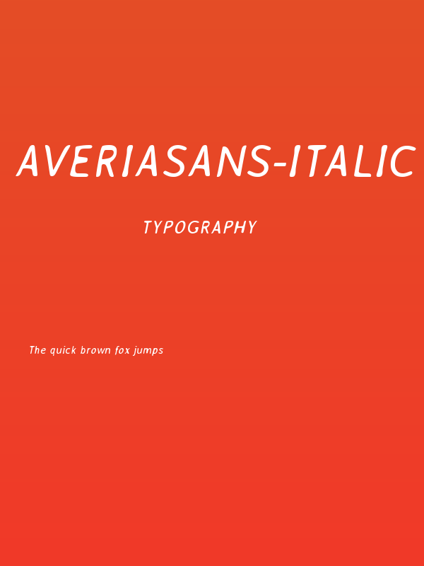 AveriaSans-Italic Poster