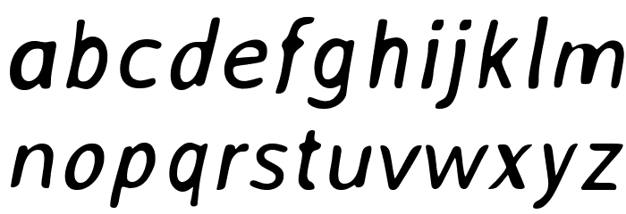 AveriaSans-Italic Font LOWERCASE