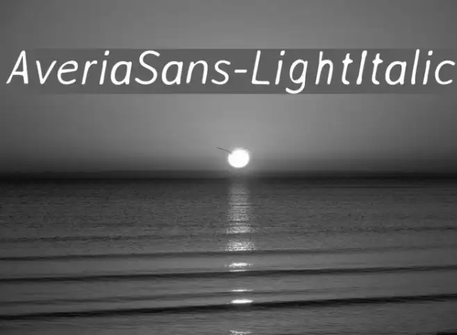 AveriaSans-LightItalic Example 2