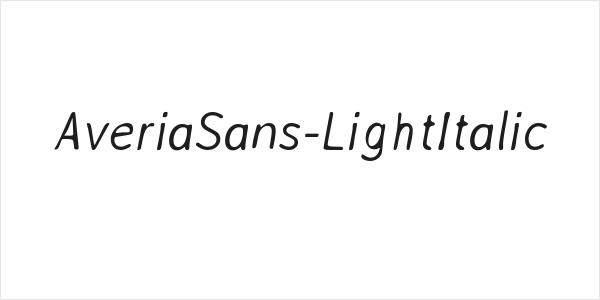 AveriaSans-LightItalic Logo