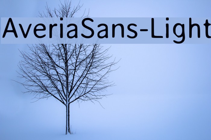 AveriaSans-Light Font examples