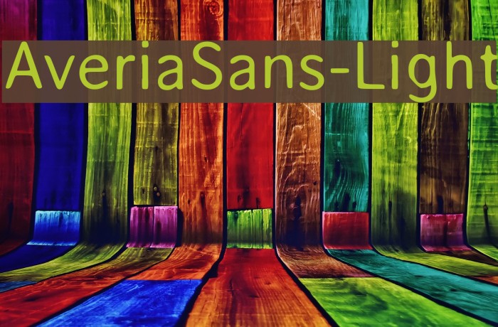 AveriaSans-Light Font examples