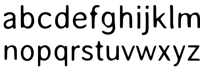 AveriaSans-Light Font LOWERCASE