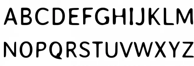 AveriaSans-Regular Font UPPERCASE