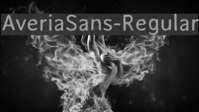 AveriaSans-Regular Font examples