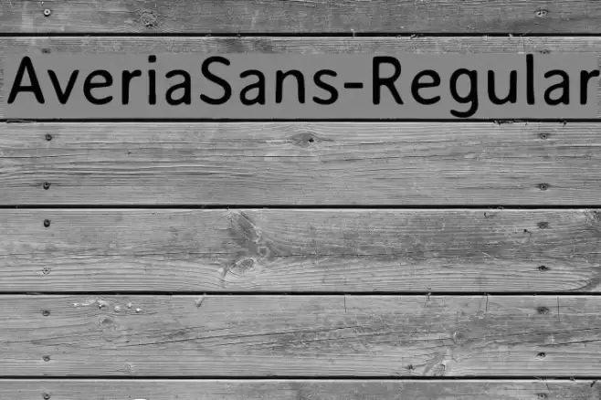 AveriaSans-Regular Font examples
