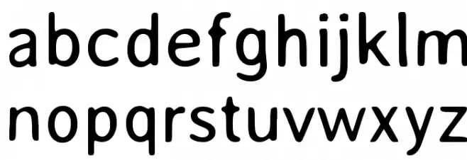 AveriaSans-Regular फ़ॉन्ट लोअरकेस