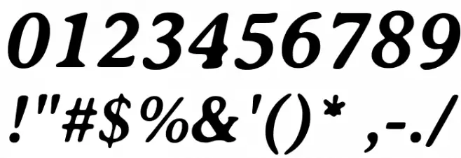 AveriaSerif-BoldItalic Font OTHER CHARS