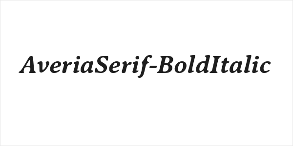 AveriaSerif-BoldItalic Logo