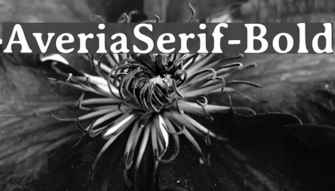 AveriaSerif-Bold Font examples