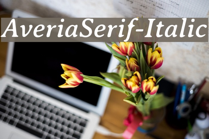 AveriaSerif-Italic Polices examples