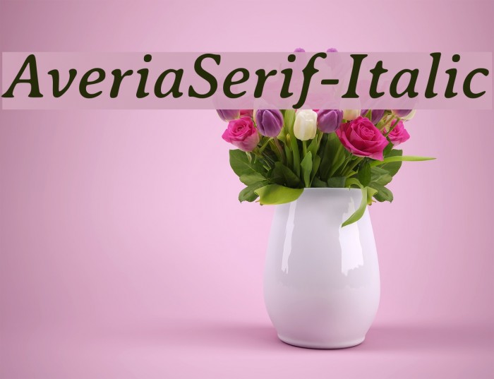 AveriaSerif-Italic Polices examples