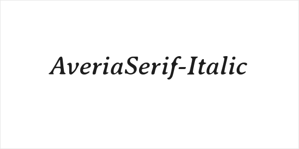 AveriaSerif-Italic Logo