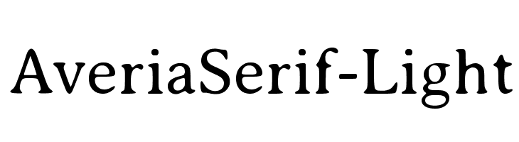 AveriaSerif-Light Font