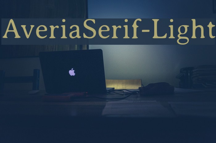 AveriaSerif-Light Font examples