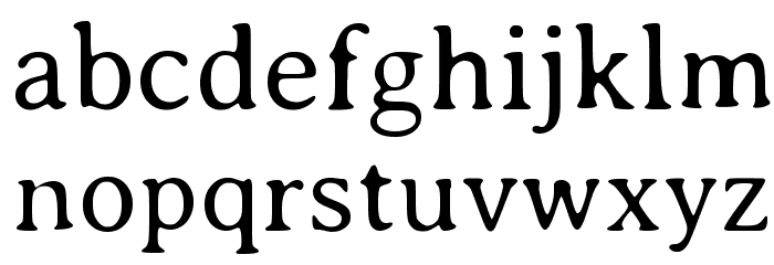 AveriaSerif-Light Font LOWERCASE