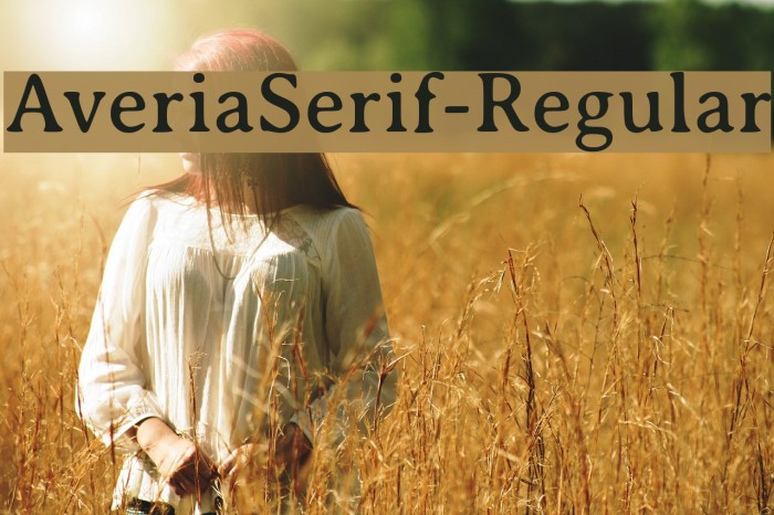 AveriaSerif-Regular Font examples