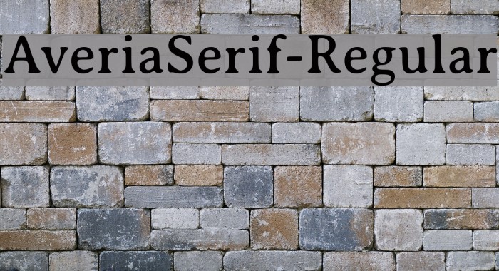 AveriaSerif-Regular Font examples