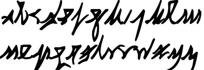 Avern Font LOWERCASE