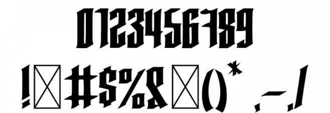 Averoos Font OTHER CHARS