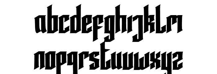 Averoos Font LOWERCASE