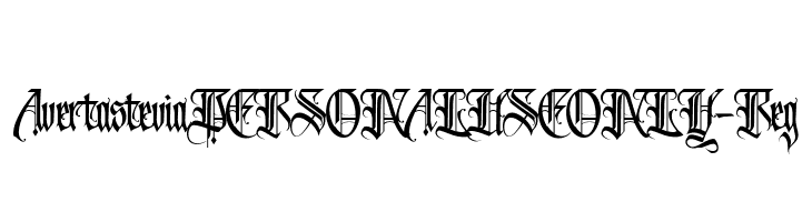 AvertasteviaPERSONALUSEONLY-Reg  Frei Schriftart Herunterladen