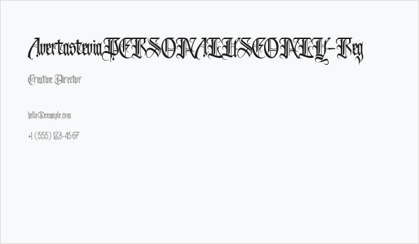 AvertasteviaPERSONALUSEONLY-Reg Business Card