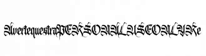 AvertequestraPERSONALUSEONLY-Re  フリーフォントのダウンロード