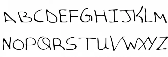 AverysHand フォント 大文字
