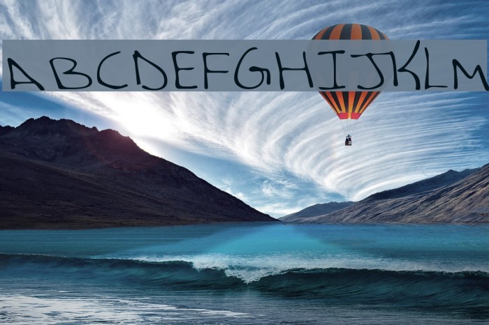 AverysHand Font examples