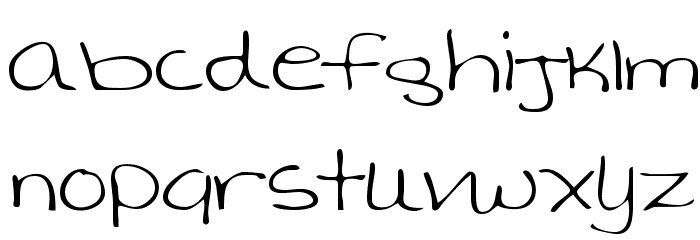 AverysHand Font LOWERCASE